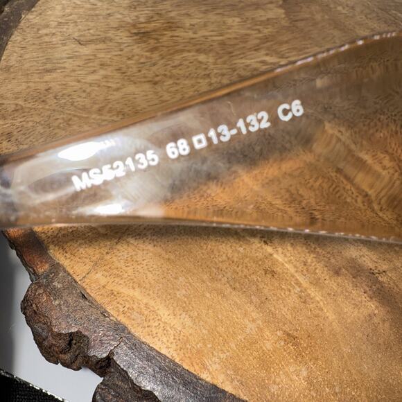 Mosanana Pink Rectangle Sunglasses Vintage Retro Fashion Trendy Clear 68-13-132 - Picture 6 of 8